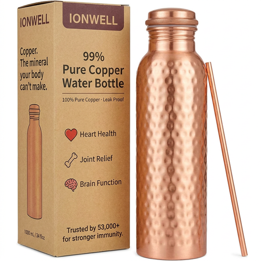 99% Pure Copper Water Bottle