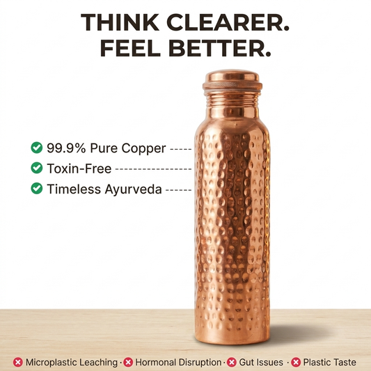 99 % reine Kupfer-Wasserflasche